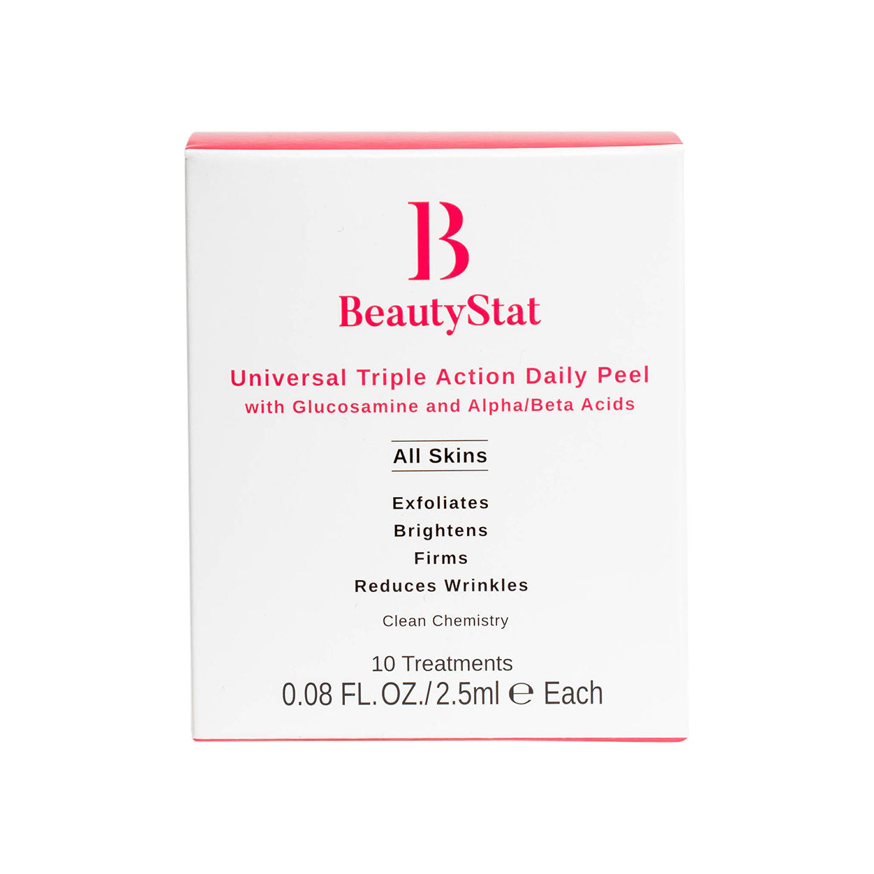 BeautyStat Universal Triple Action Daily Peel with Glucosamine and AHAs/BHAs variant: 10 Treatments main image