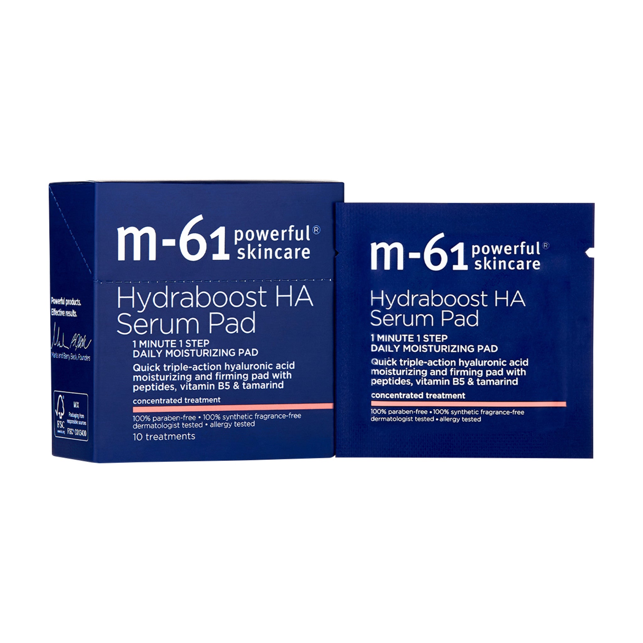 M-61 Hydraboost HA Serum Pad Size variant: 10 treatments main image.