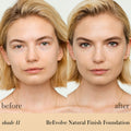 Before and after results of using RMS Beauty ReEvolve Natural Finish Liquid Foundation variant: 11