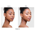 Before and after results of using Hourglass Veil Hydrating Skin Tint variant: 12
