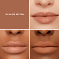 Model image of Laura Mercier Caviar Smoothing Matte Lipstick variant: 143 Nude Sateen​