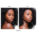 Before and after results of using Hourglass Veil Hydrating Skin Tint variant: 15