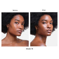 Before and after results of using Hourglass Veil Hydrating Skin Tint variant: 16