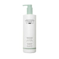 Tall white bottle of Christophe Robin Hydrating Shampoo With Aloe Vera for dry hair, featuring a light green pump dispenser.