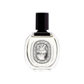 L’Eau Papier Eau de Toilette in an oval bottle with a black cap and a label featuring a paper-inspired, black-and-white ink illustration.