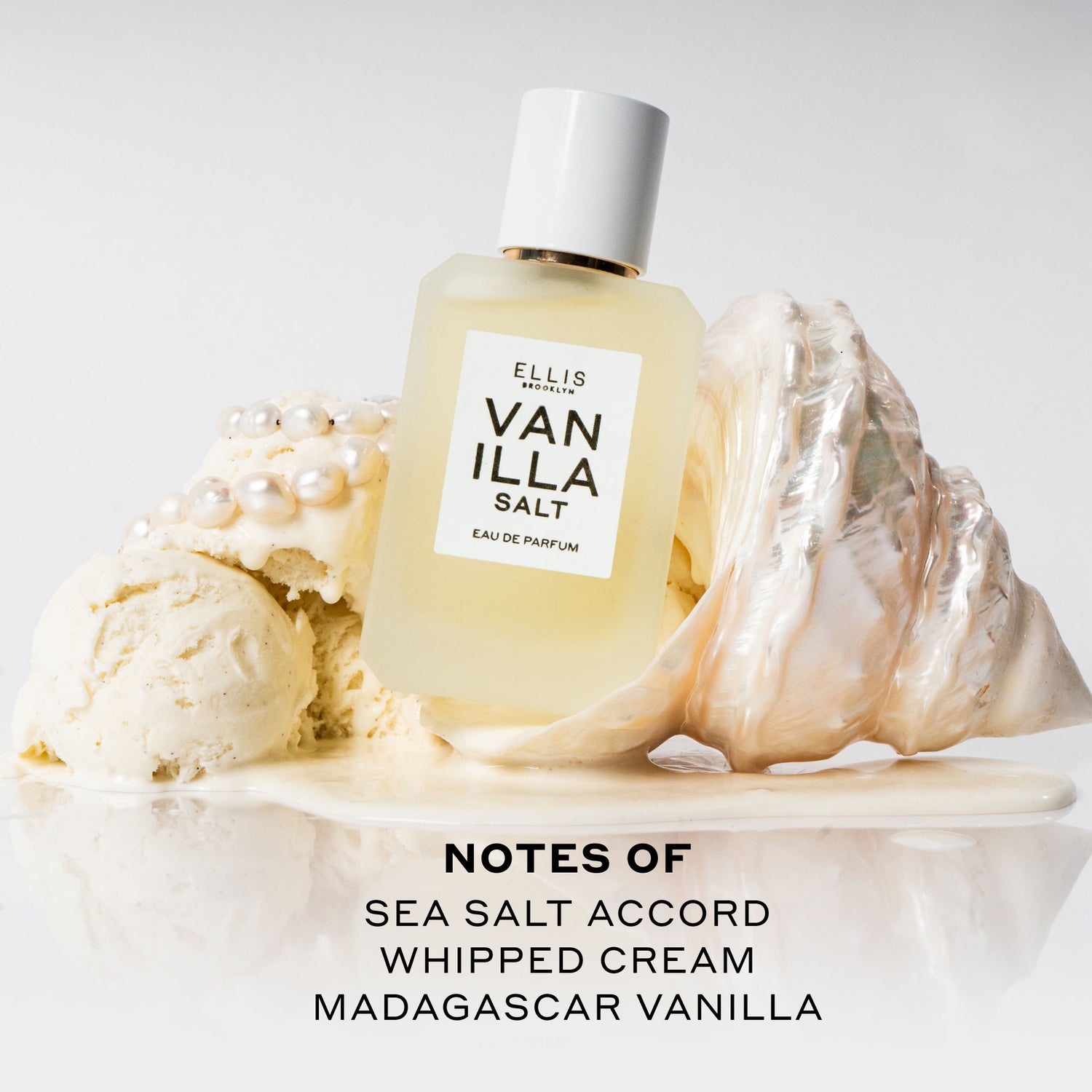 Lifestyle image of Ellis Brooklyn Vanilla Salt Eau de Parfum variant: 1.7 fl oz