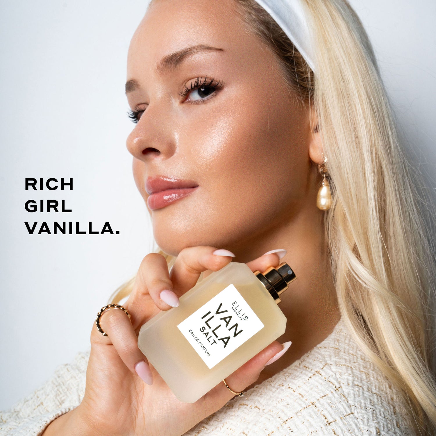 Lifestyle image of Ellis Brooklyn Vanilla Salt Eau de Parfum variant: 1.7 fl oz