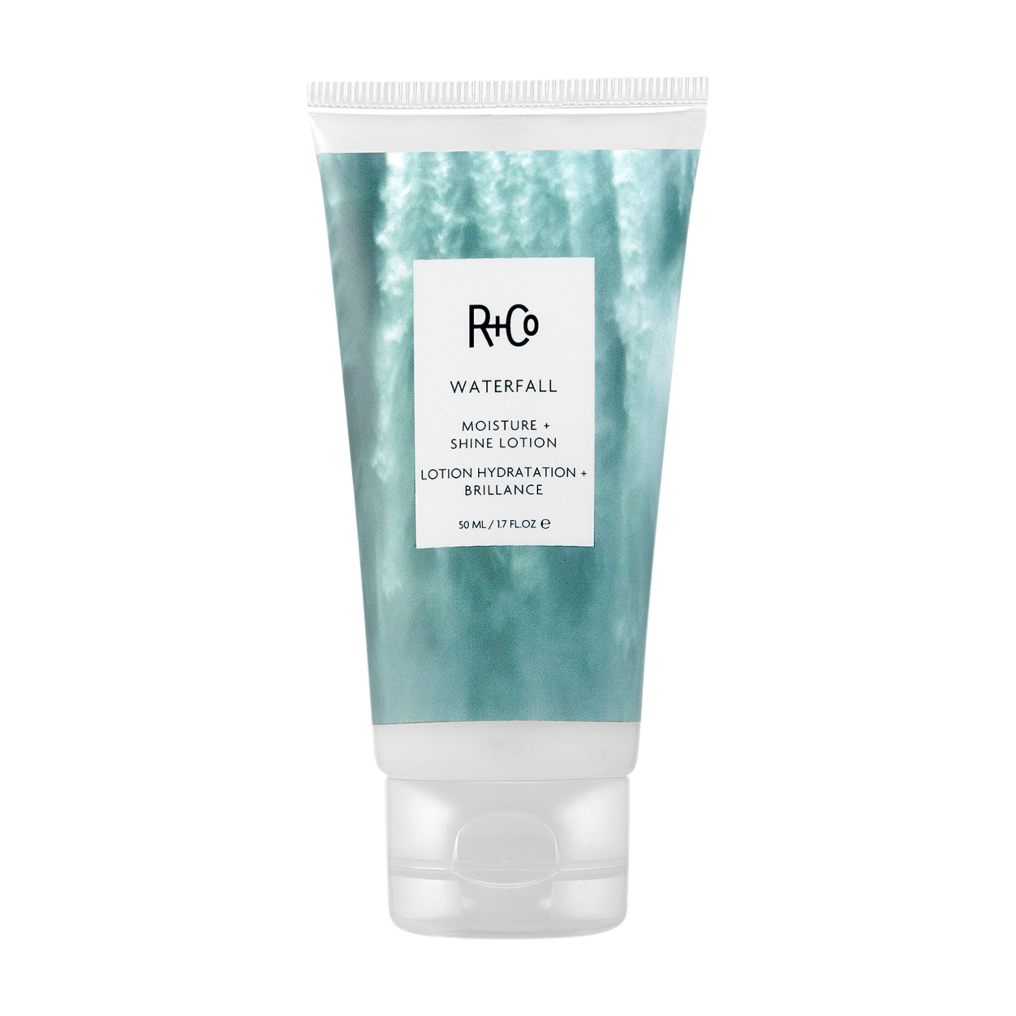 R+Co Waterfall Moisture and Shine Lotion Size variant: 1.7 oz main image.