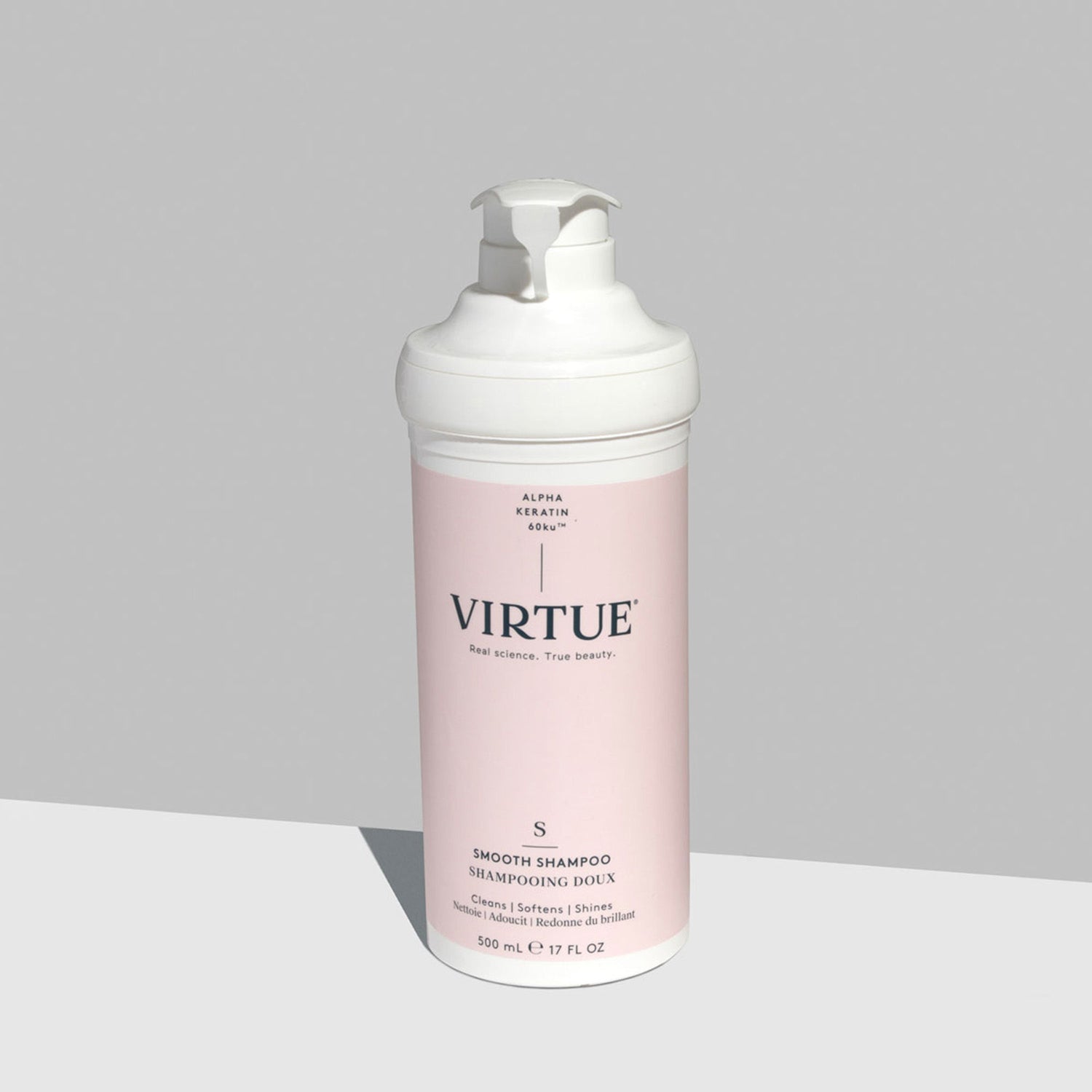 Lifestyle image of Virtue Smooth Shampoo variant: 17 fl oz