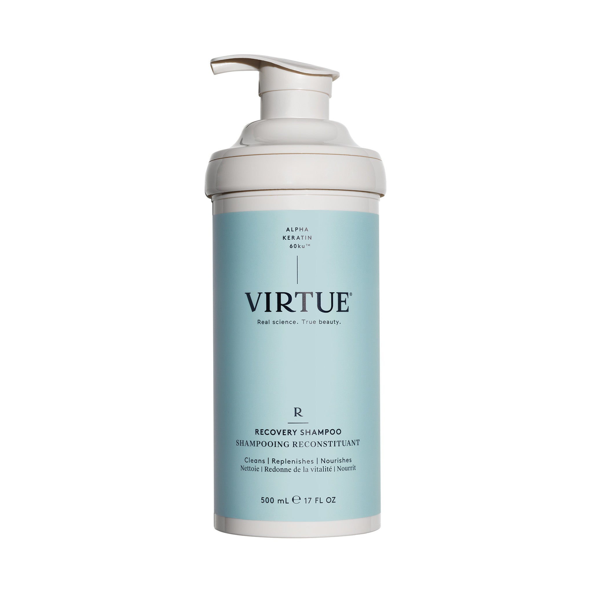 Virtue Recovery Shampoo Size variant: 17 oz main image.