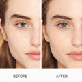 Before and after results of using Laura Mercier Tinted Moisturizer Natural Skin Perfector SPF 30 variant: 1C0 CAMEO