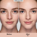 Before and after results of using Laura Mercier Real Flawless Weightless Perfecting Concealer variant: 1C1