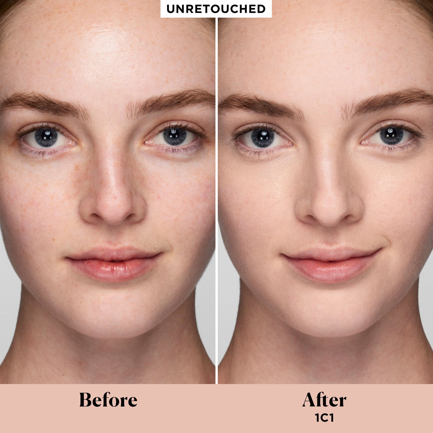 Before and after results of using Laura Mercier Real Flawless Weightless Perfecting Concealer variant: 1C1