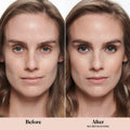 Before and after results of using Laura Mercier Secret Camouflage Concealer Duo Stick variant: 1N