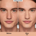 Before and after results of using Laura Mercier Real Flawless Weightless Perfecting Concealer variant: 1N0