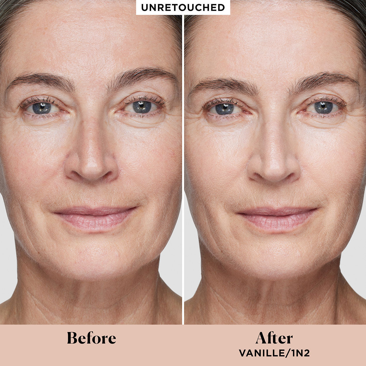 Before and after results of using   variant: 1N2 Vanille