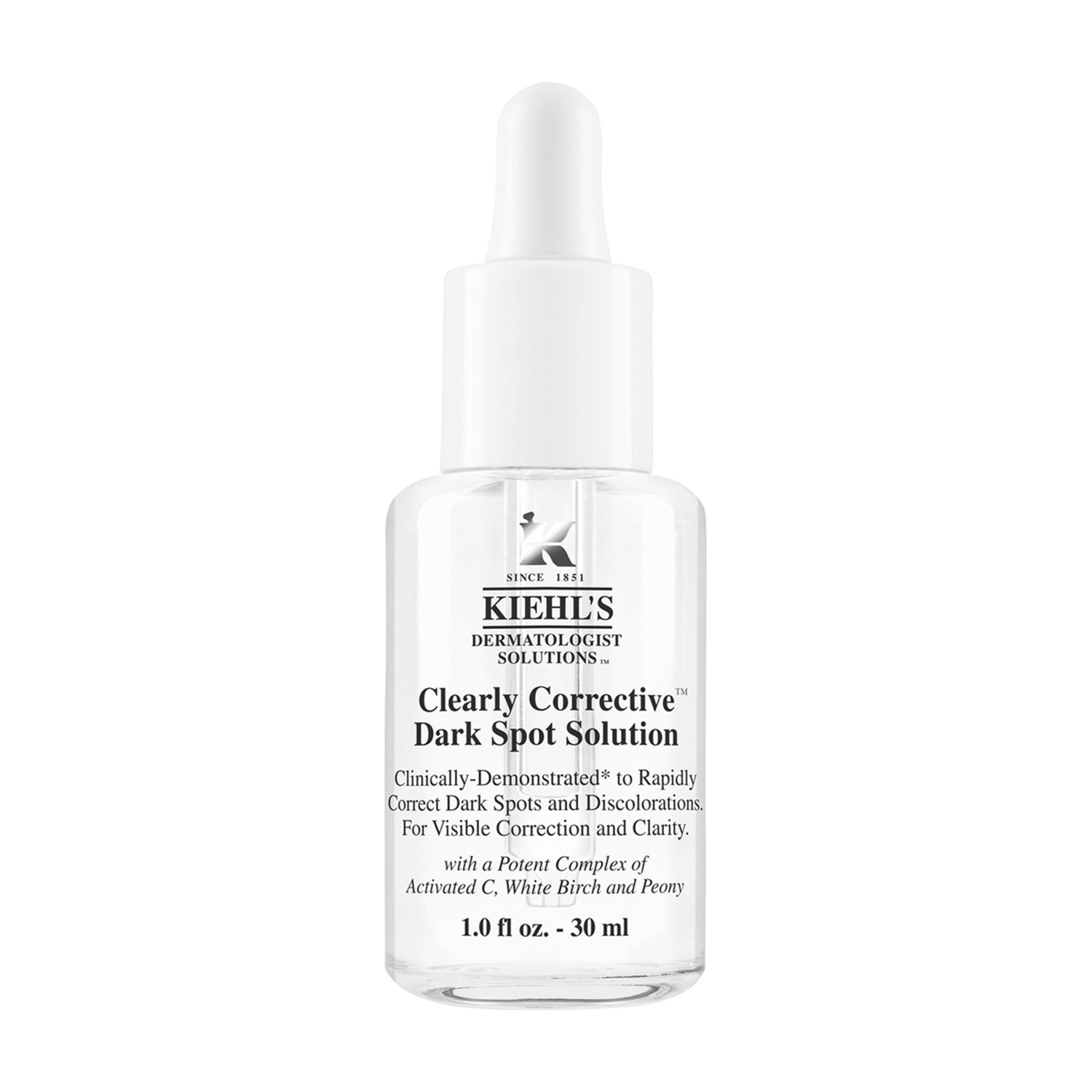 Kiehl's Since 1851 Clearly Corrective Dark Spot Solution Size variant: 1 Oz. main image.