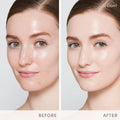 Before and after results of using Jane Iredale Skintuition SPF 30 Radiance-Boosting Liquid Foundation variant: 20 Light