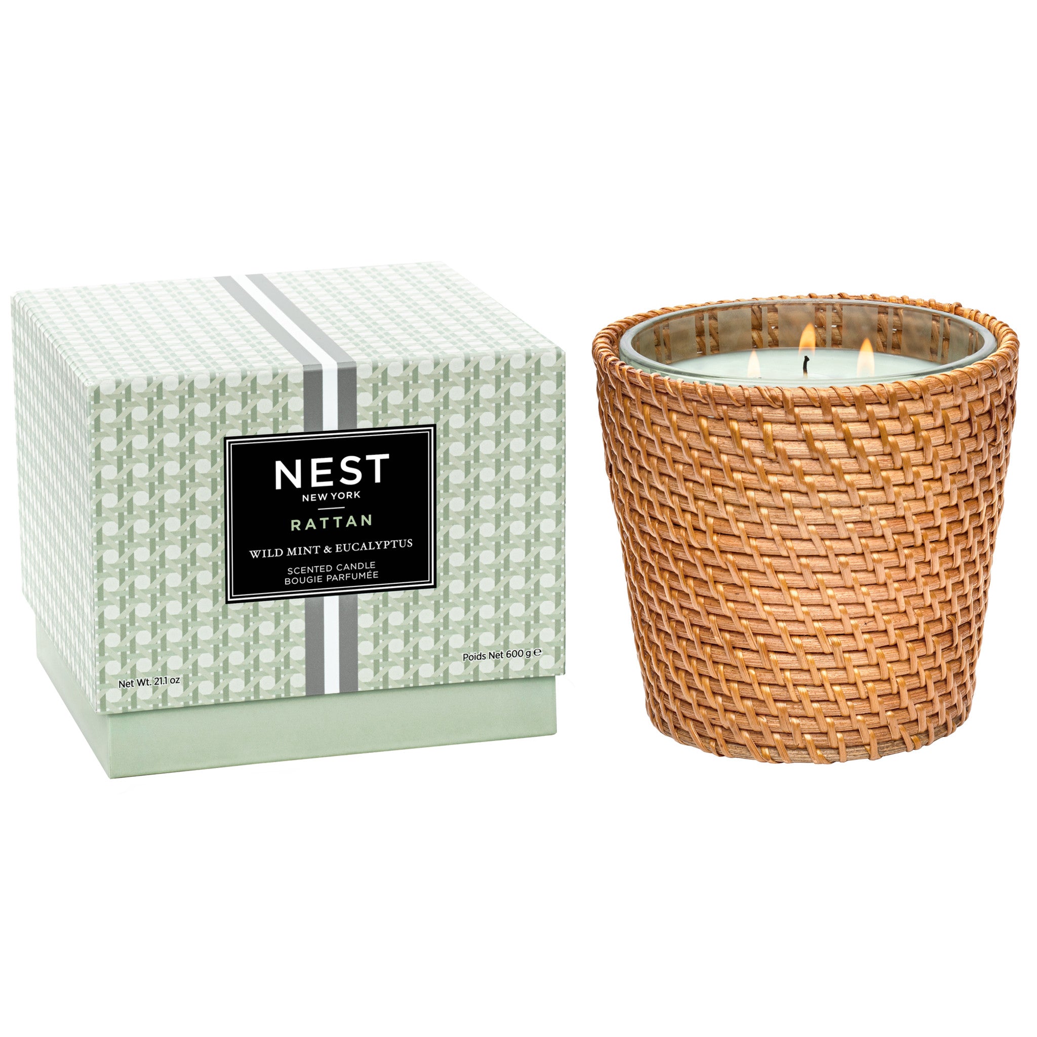 Limited edition Nest Rattan Wild Mint and Eucalyptus (Limited Edition) Size variant: 21.1 oz main image.