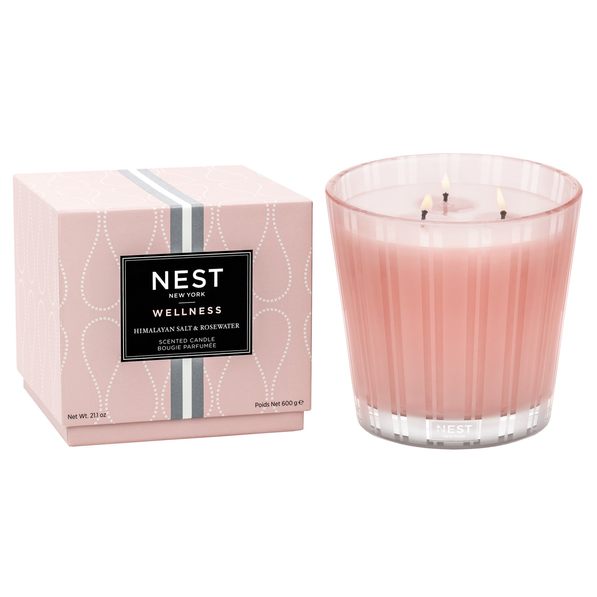 Nest Himalayan Salt and Rosewater Candle Size variant: 21.2 oz (3-Wick) main image.