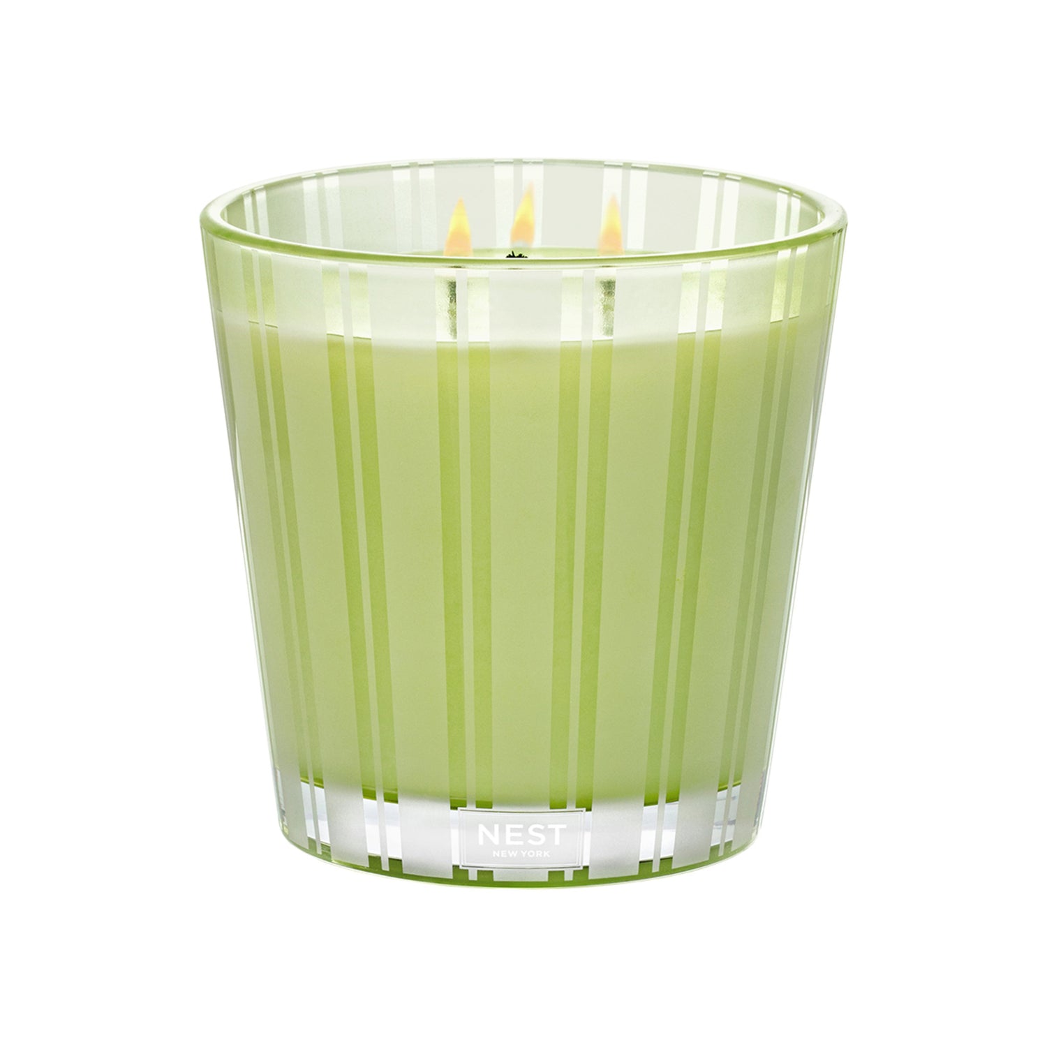 Nest Lime Zest and Matcha Candle Size variant: 21.2 oz (3-Wick) open container image.