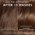 Before and after results of using Moroccanoil Color Care Shampoo variant: 2.4 fl oz