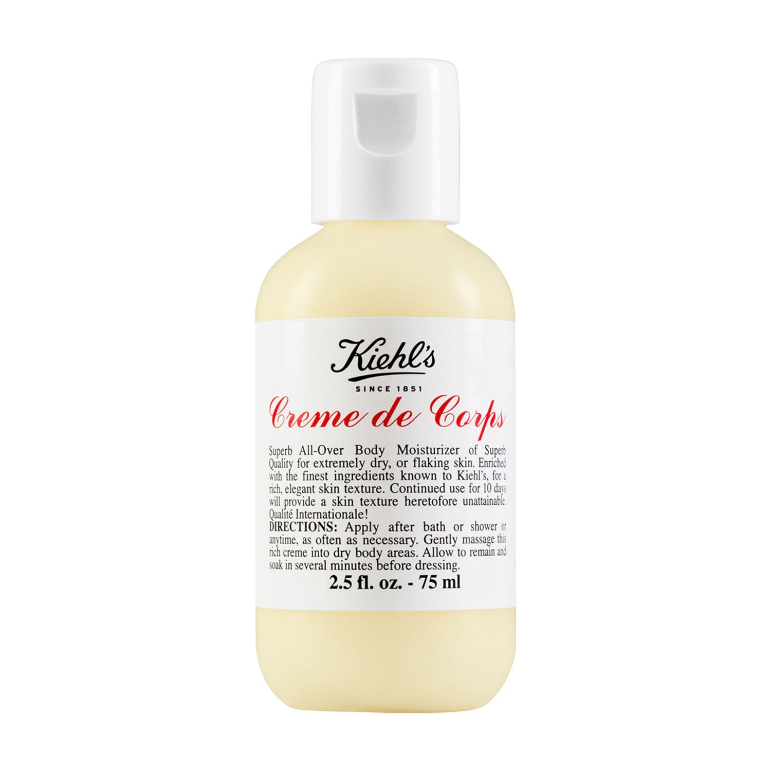 Kiehl's Since 1851 Crème de Corps Size variant: 2.5 fl oz | 75 ml main image.