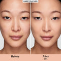 Before and after results of using Laura Mercier Real Flawless Weightless Perfecting Concealer variant: 2C1