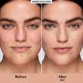 Before and after results of using Laura Mercier Real Flawless Weightless Perfecting Concealer variant: 2C2