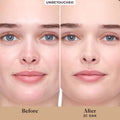 Before and after results of using Laura Mercier Tinted Moisturizer Blurred Matte Oil Free Broad Spectrum SPF 30 variant: 2C Oak