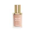 A glass bottle of Sisley Paris Phyto-Teint Perfection high-coverage foundation with a gold cap.