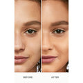 Before and after results of using Laura Mercier Flawless Lumière Radiance-Perfecting Foundation variant: 2W2 BUTTERSCOTCH