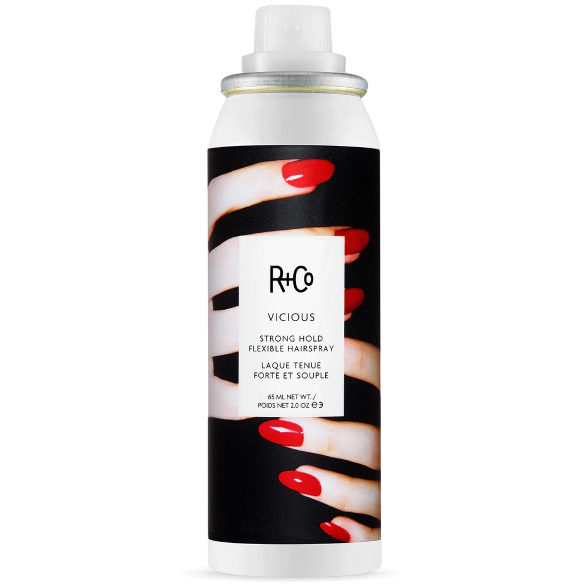R+Co Vicious Strong Hold Flexible Hairspray Size variant: 2 fl oz main image.