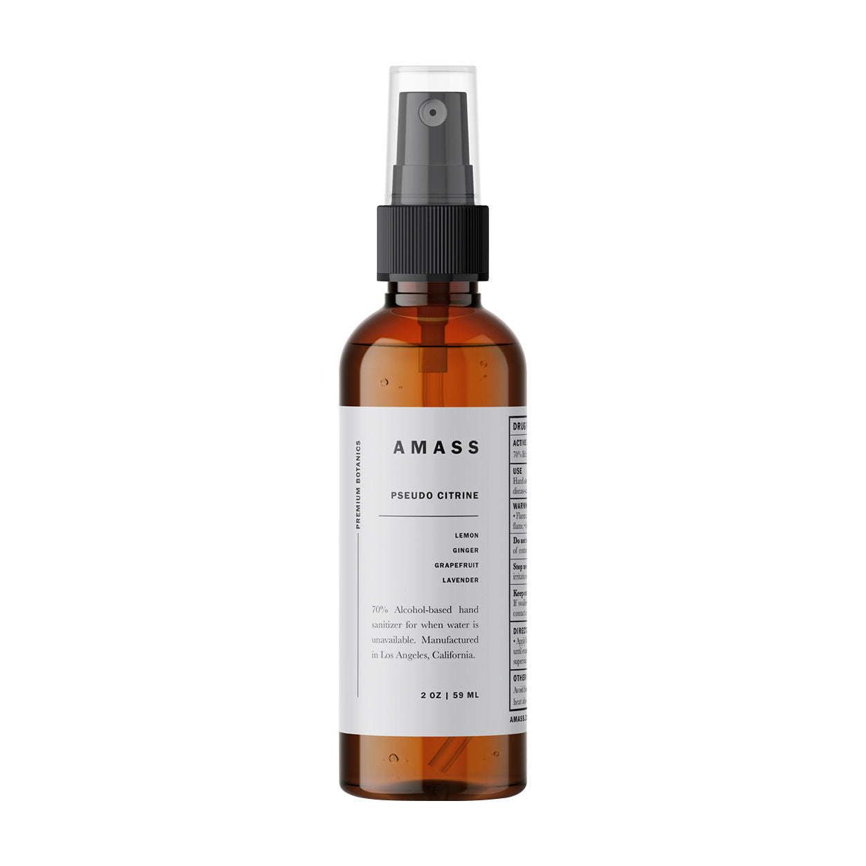 Amass Psuedo Citrine Botanic Hand Sanitizer variant: 2 oz main image