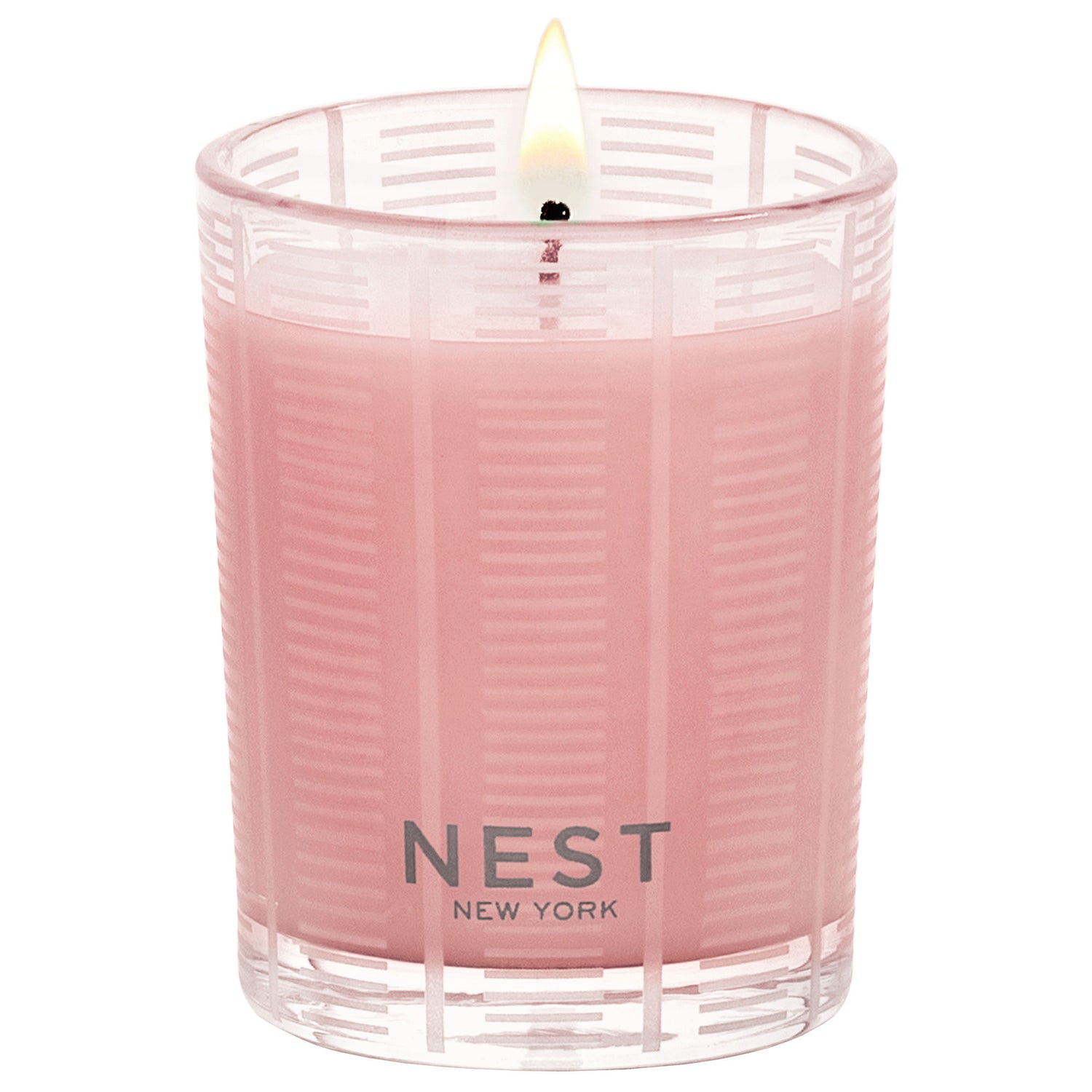 Image of an open Nest Himalayan Salt & Rosewater Candle variant: 2 oz (Votive)