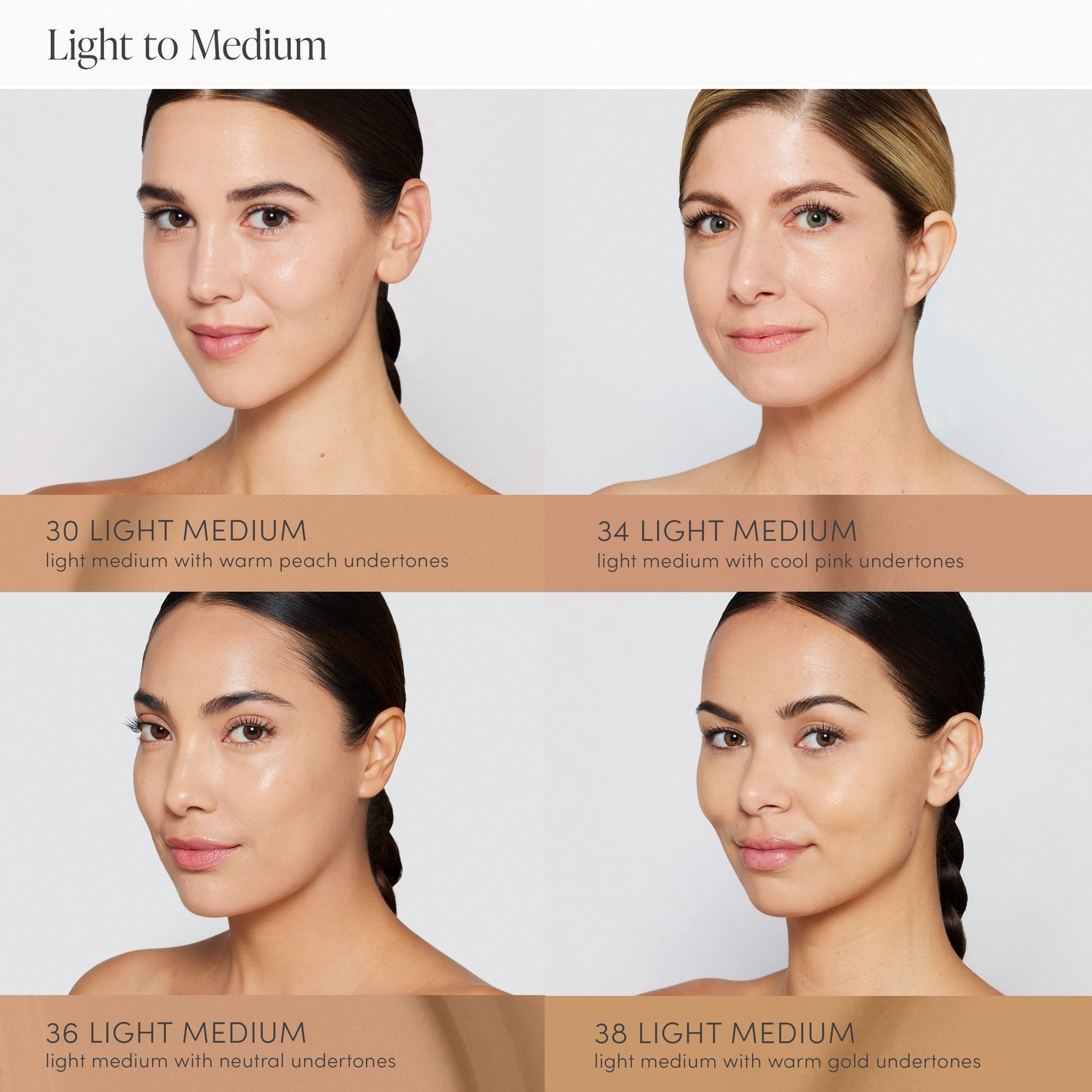 Model image of Jane Iredale Skintuition SPF 30 Radiance-Boosting Liquid Foundation variant: 30 Light Medium