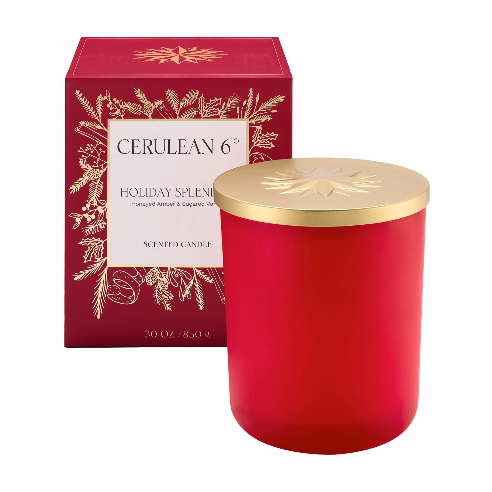 Cerulean 6 Holiday Splendor Luxury Candle Size variant: 30 oz main image.
