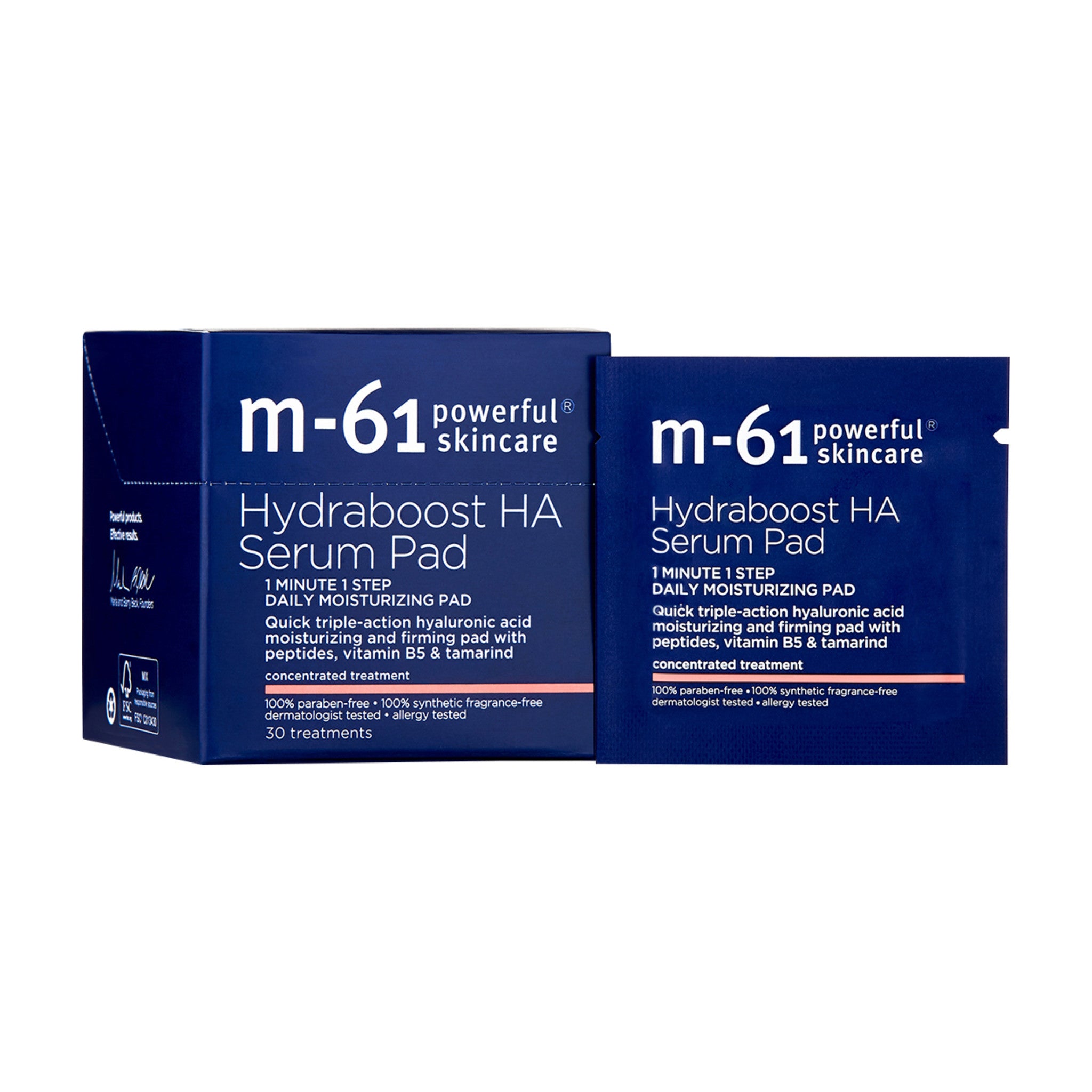 M-61 Hydraboost HA Serum Pad Size variant: 30 treatments main image.