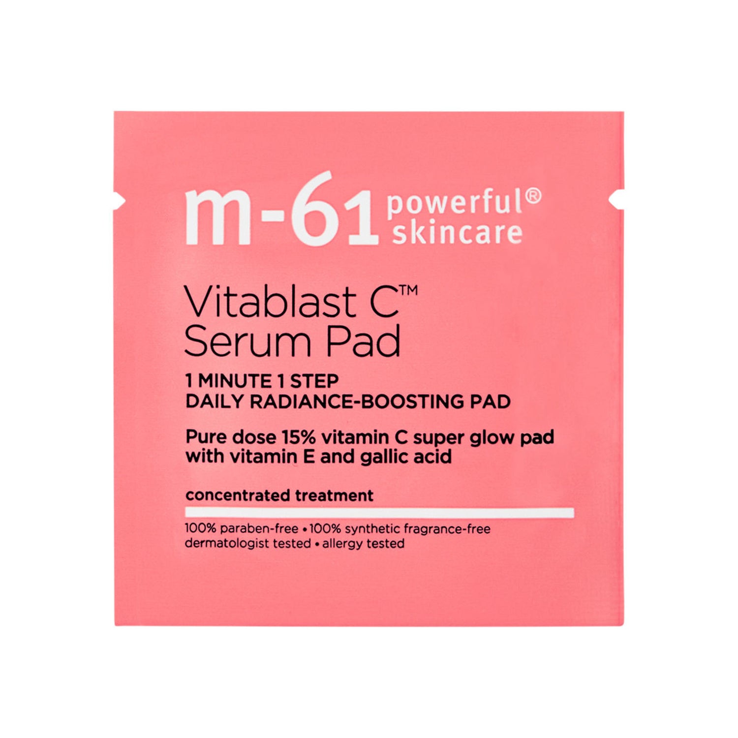 M-61 Vitablast C Serum Pad Size variant: 30 treatments packette image.