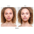 Before and after results of using Hourglass Veil Hydrating Skin Tint variant: 4