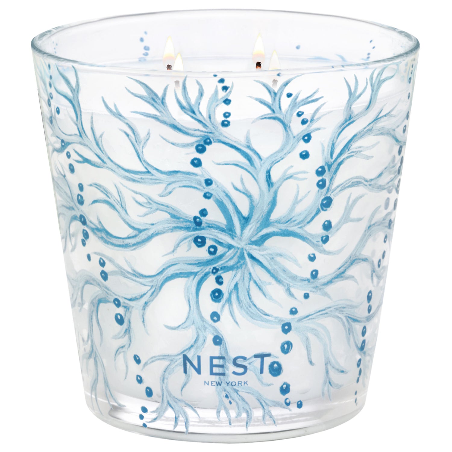Lifestyle image of Nest Ocean Mist & Sea Salt Decorative Luxury Candle variant: 47.3 oz (Luxury)
