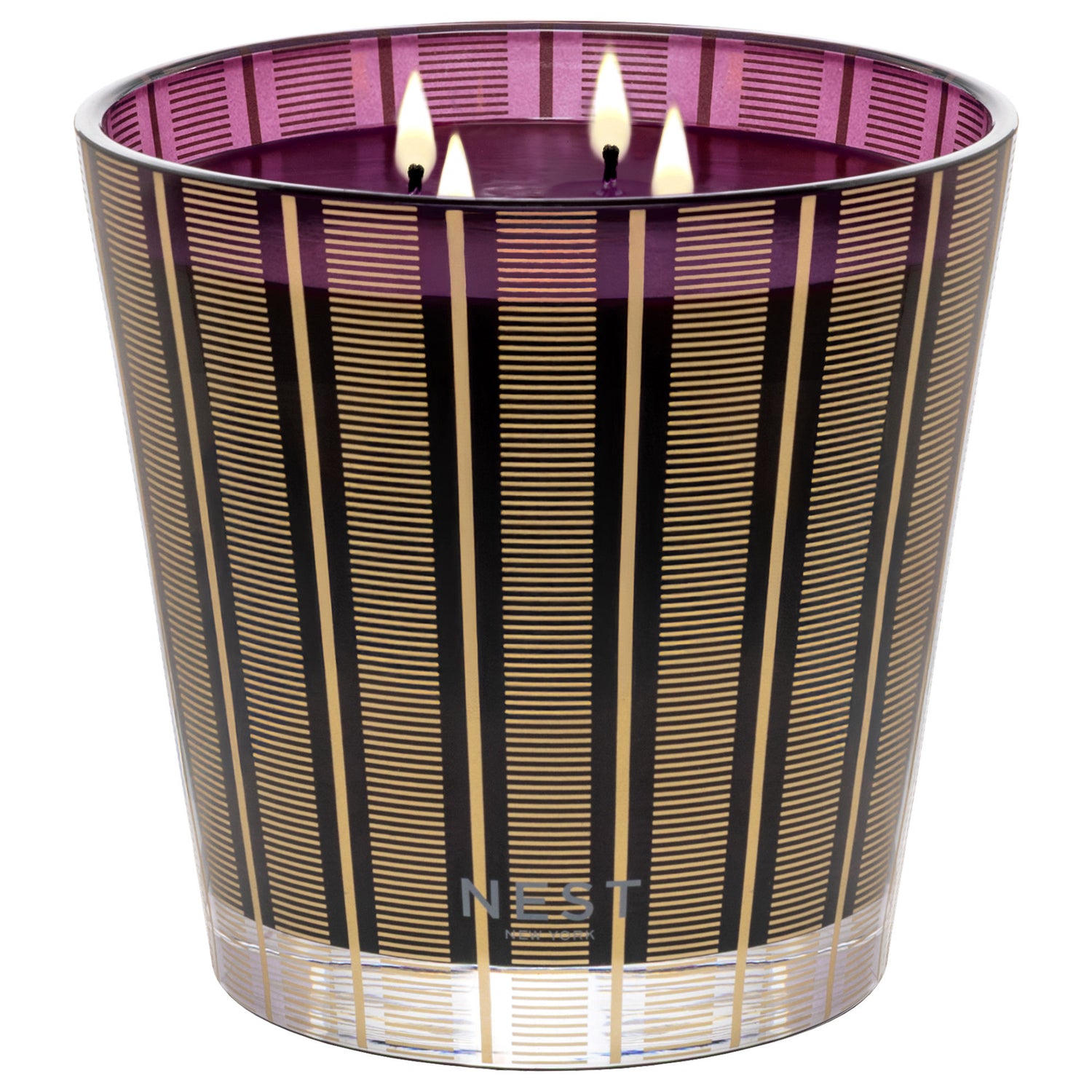 Image of an open Lafco Autumn Plum Candle (Limited Edition) variant: 47.3 oz (Luxury)