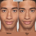 Before and after results of using Laura Mercier Real Flawless Weightless Perfecting Concealer variant: 4C0