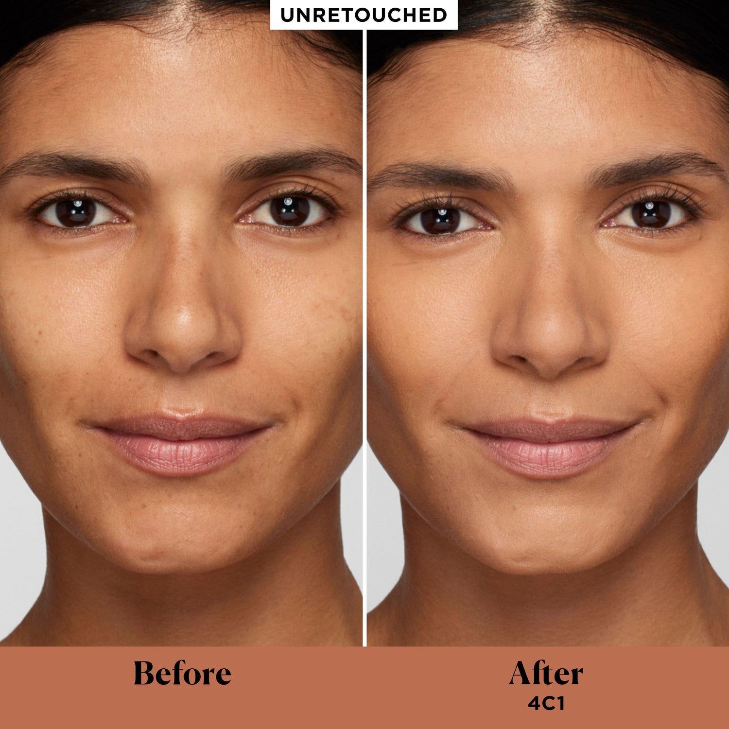 Before and after results of using Laura Mercier Real Flawless Weightless Perfecting Concealer variant: 4C1