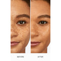 Before and after results of using Laura Mercier Flawless Lumière Radiance-Perfecting Foundation variant: 4C1 PRALINE
