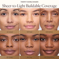 Model image of Laura Mercier Tinted Moisturizer Blurred Matte Oil Free Broad Spectrum SPF 30 variant: 4C Hazel