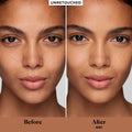 Before and after results of using Laura Mercier Real Flawless Weightless Perfecting Concealer variant: 4N1