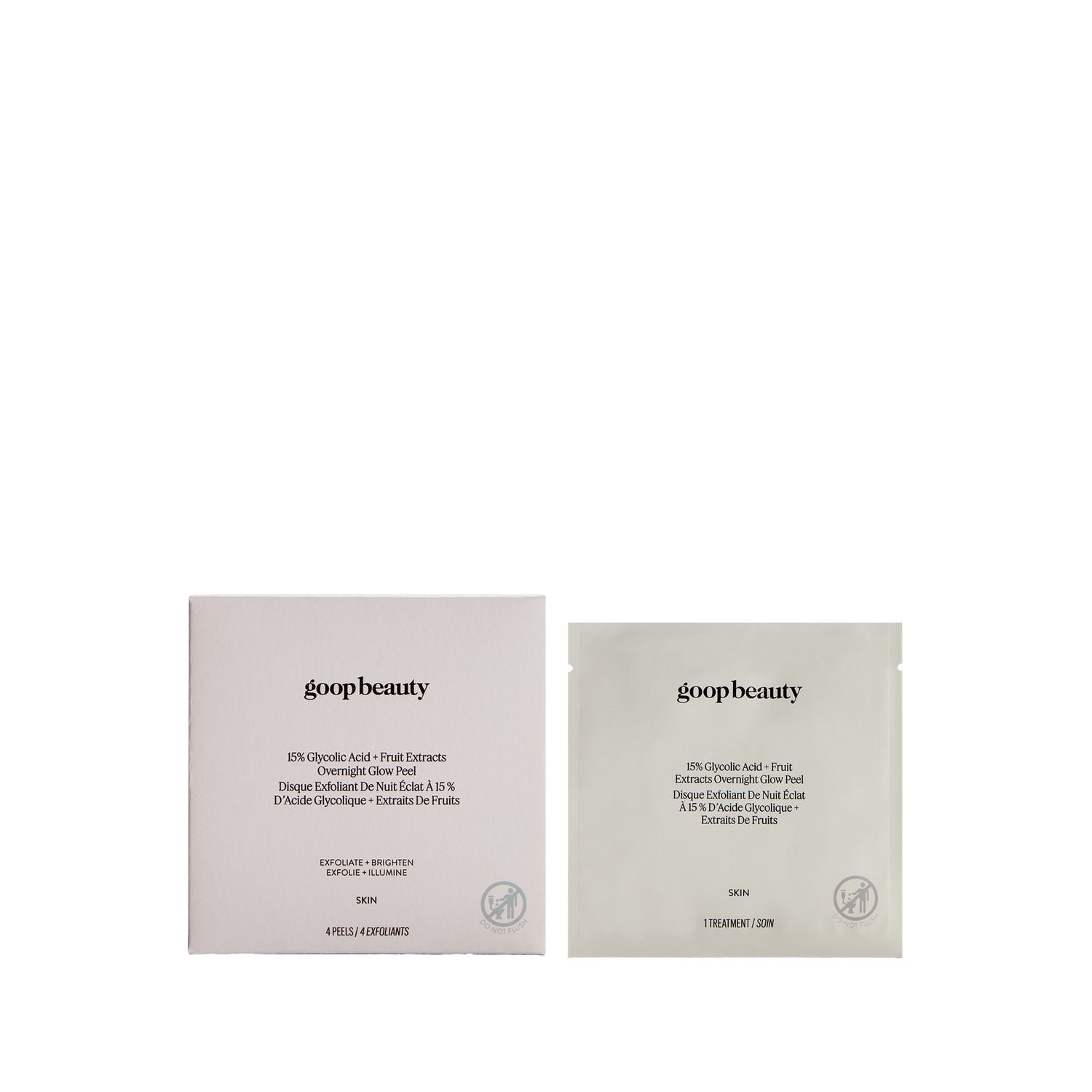 Goop 15% Glycolic Acid Overnight Glow Peel - 4ct variant: 4 Treatments main image
