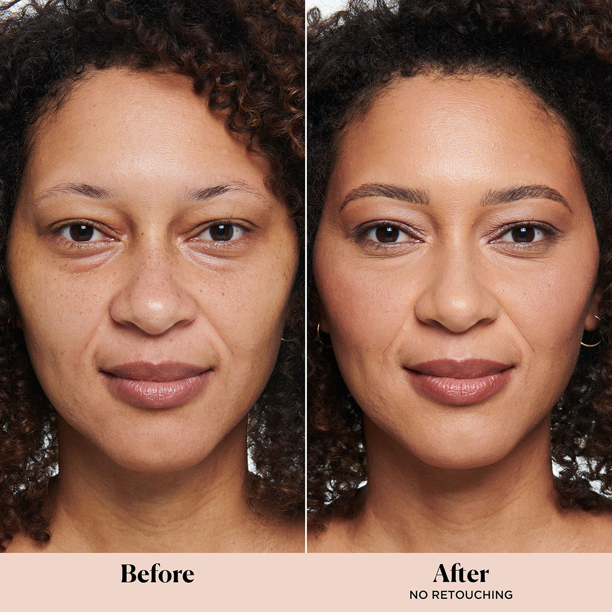 Before and after results of using Laura Mercier Secret Camouflage Concealer Duo Stick variant: 4W