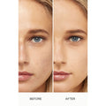 Before and after results of using Laura Mercier Flawless Lumière Radiance-Perfecting Foundation variant: 4W1.5 TAWNY